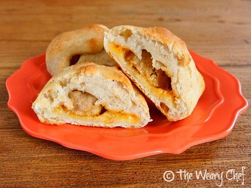 Cheeseburger Pockets - Easy, fun recipe with only 3 ingredients! wearychef.com