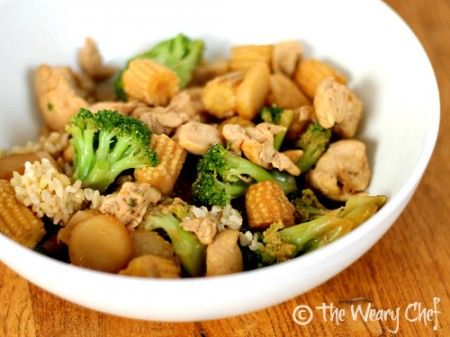 Easy Chinese Stir Fry - Kids love this dinner with chicken, vegetables, and rice! | The Weary Chef