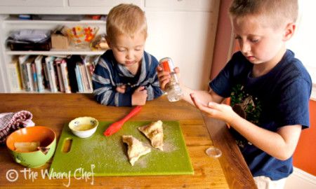 Crescent Roll Pear Turnovers - Easy dessert, great to make with kids!