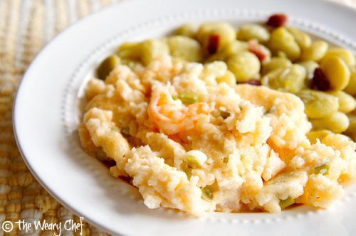 Shrimp and Grits - Cheesy, hearty, perfect Southern meal!