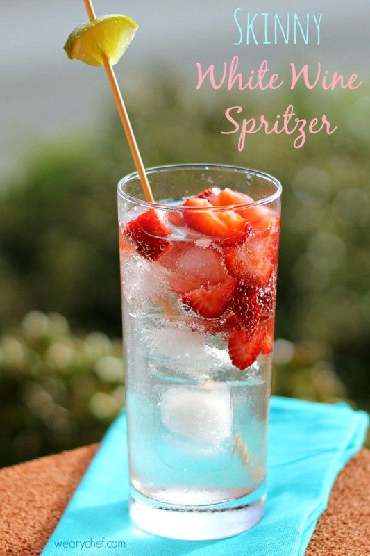 Skinny White Wine Cocktail - This refreshing, low-calorie spritzer is easy on your waistline and your wallet!