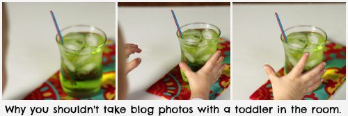 Caribbean Water Cocktail: Why you shouldn't take blog photos with a toddler in the room | The Weary Chef