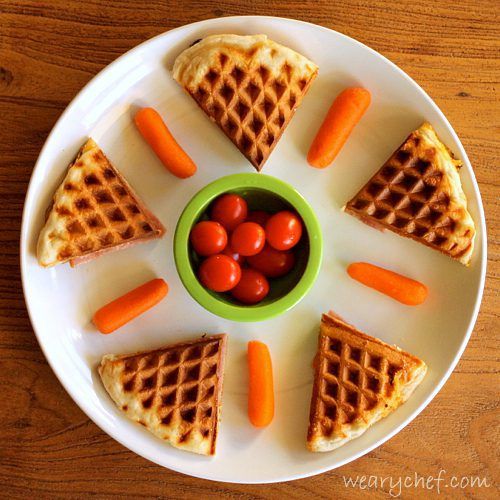 Waffle-Iron Ham and Cheese Panini