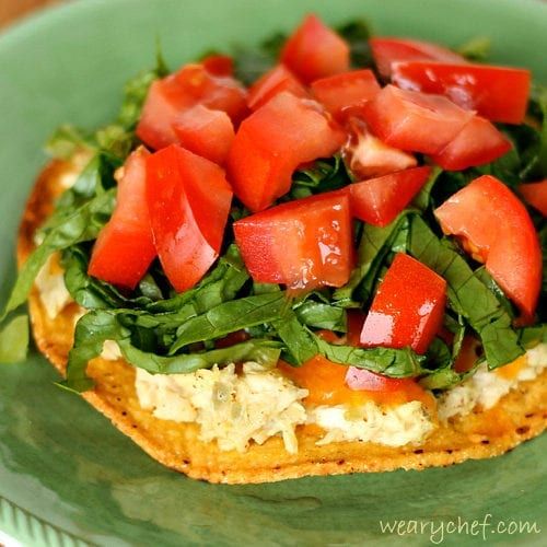 Tuna Melt Tostada - Add some crunch to a classic sandwich!