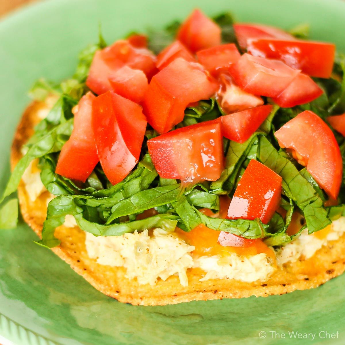 These crunchy tuna salad tostadas are a fun and easy dinner recipe!