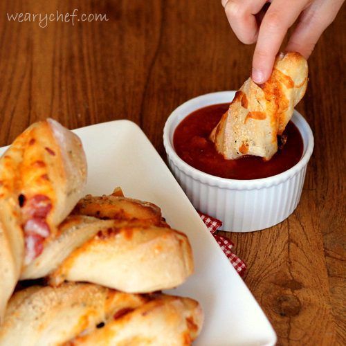 Twisted Pizza Sticks