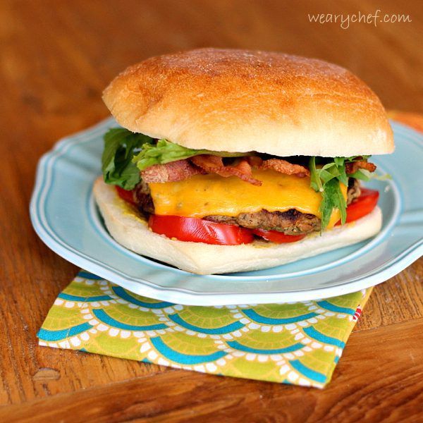 Bacon Cheddar Ranch Burgers