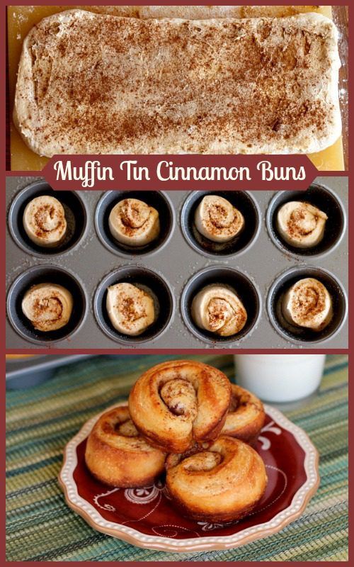 Muffin Tin Cinnamon Rolls