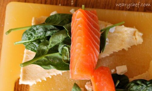 Salmon Crescent Rollups with Spinach and Feta | The Weary Chef