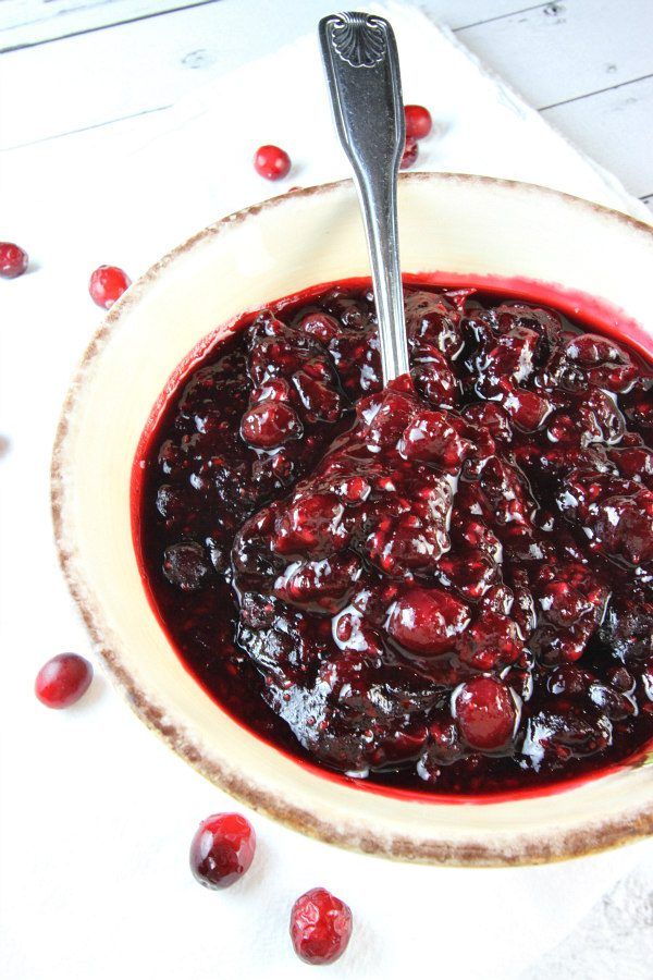 Sherry Triple Berry Cranberry Sauce | Recipe Girl