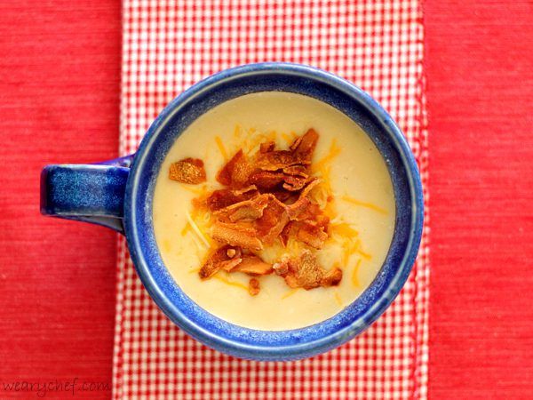 Easy Potato Soup with Sneaky Cauliflower!