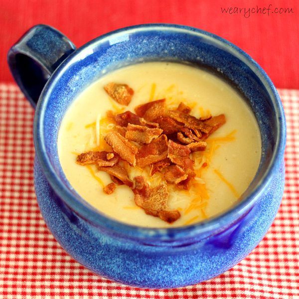 Easy Potato Soup with Sneaky Cauliflower!