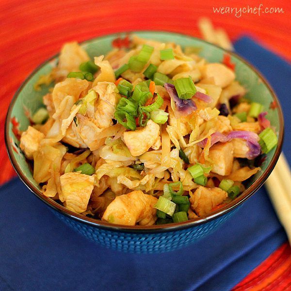 Chinese Chicken Coleslaw Stir Fry