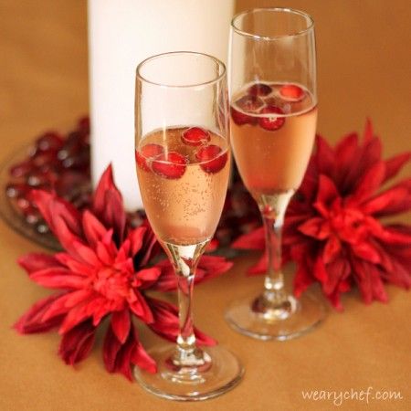 Cranberry Mimosa #holiday #cocktail