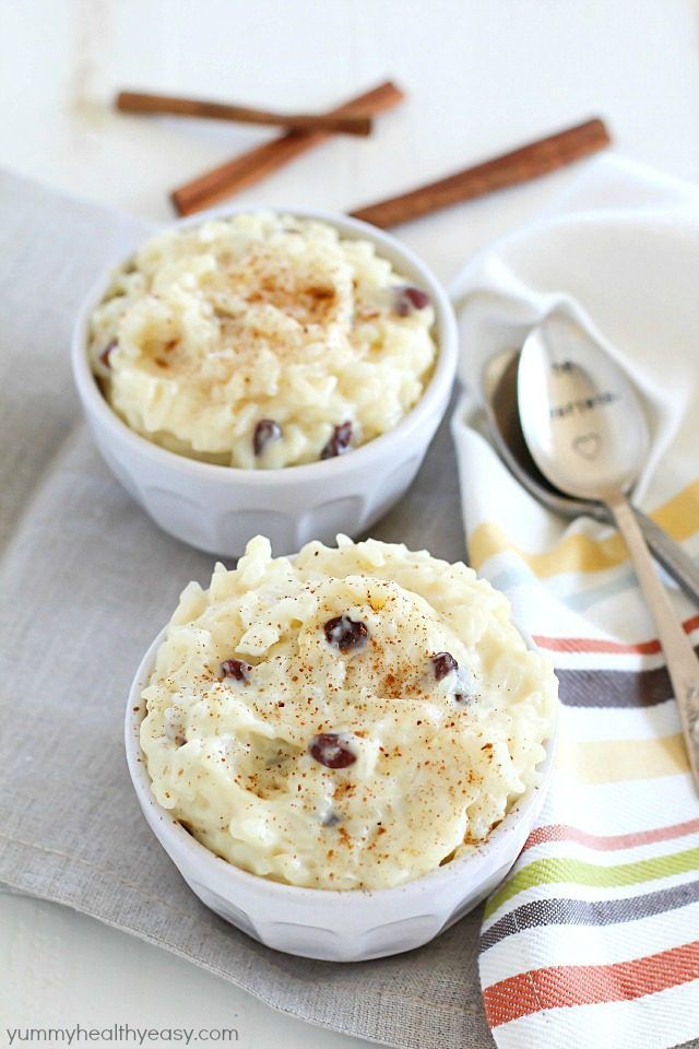 Egg Nog Rice Pudding | Yummy Healthy Easy