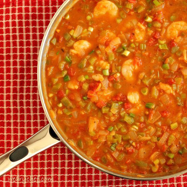 Healthy Shrimp Etouffee