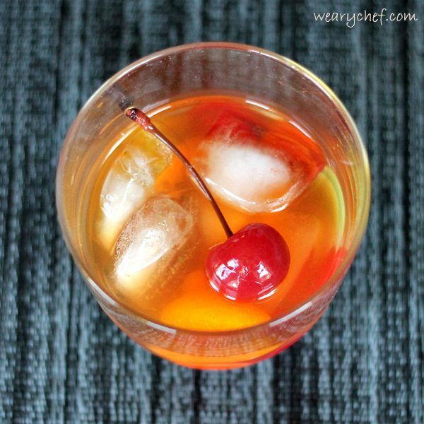 Old Fashioned Cocktail with Mandarin Oranges