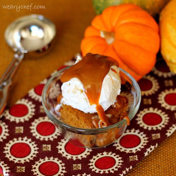 3-Ingredient Spiced Rum Pumpkin Cake 