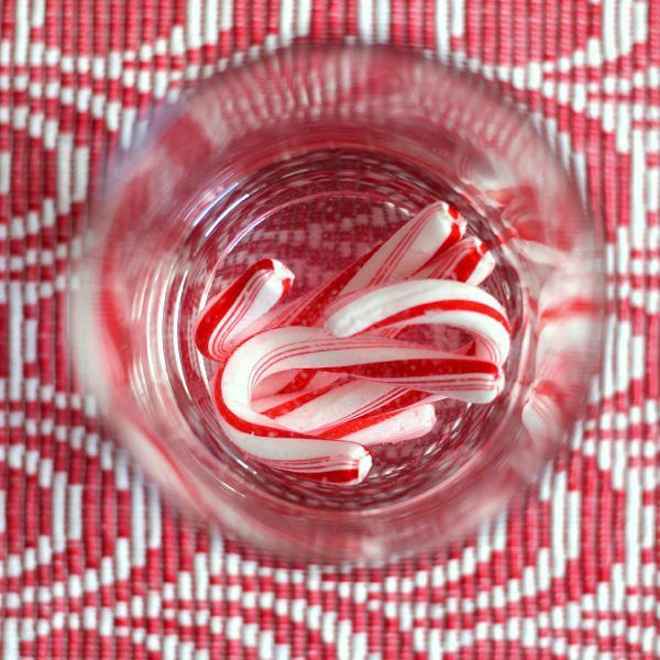 Candy Cane Cups With Candy Cane Infused Vodka