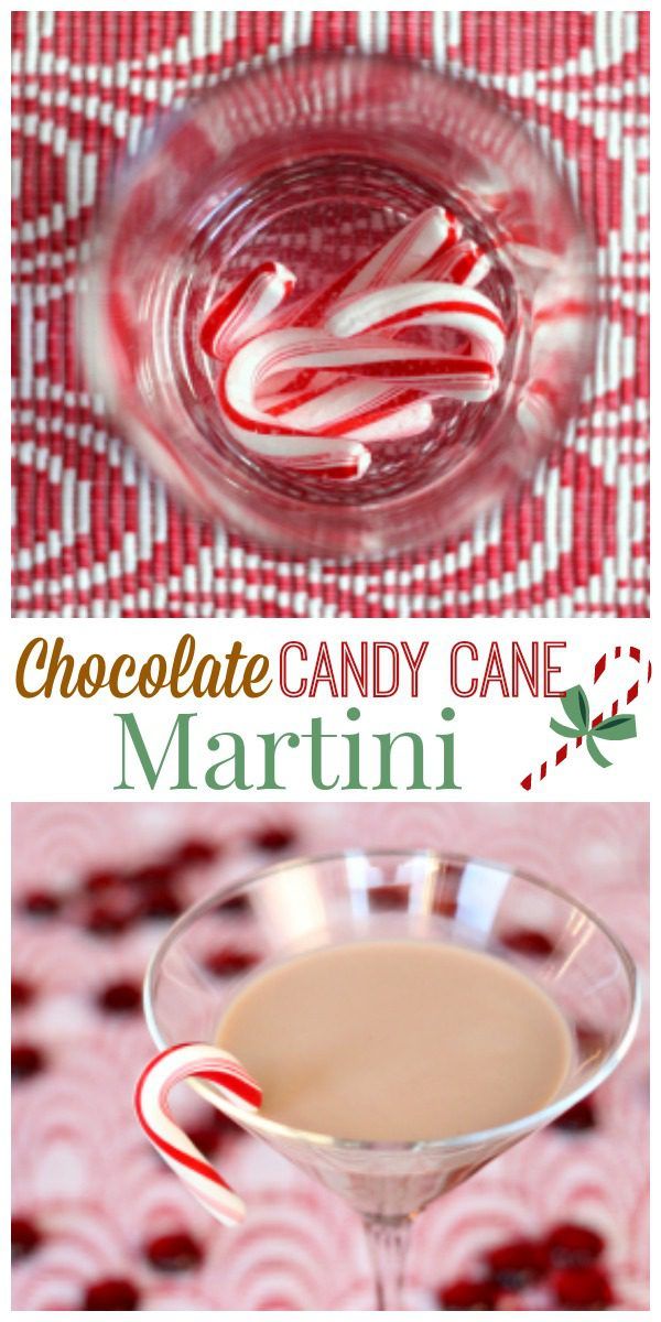 Chocolate Candy Cane Martini with Homemade Peppermint Vodka - Perfect cocktail for the holidays!