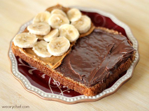 Peanut Butter Chocolate Banana Sandwich #SpreadPossibilities #HersheysHeroes