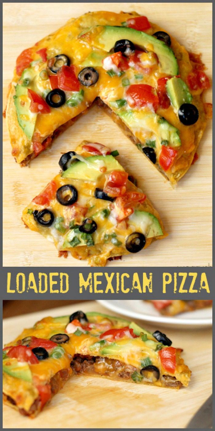 Loaded Mexican Pizza Recipe - The Weary Chef