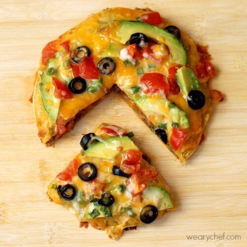 Loaded Mexican Pizza #mexicanfood