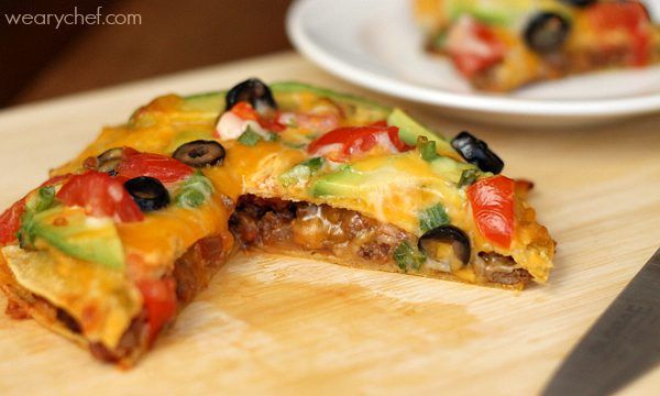 Loaded Mexican Pizza #mexicanfood