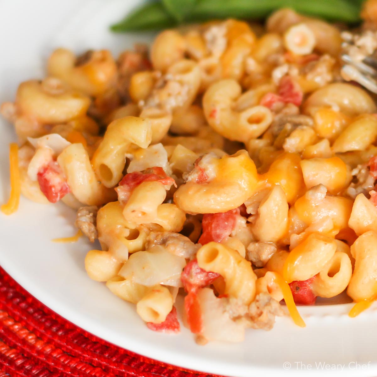 Skillet Cheeseburger Pasta is a one-pan wonder your family will love. It comes together in under a half hour and is loaded with flavor and protein. It's your favorite cheeseburger macaroni from scratch!