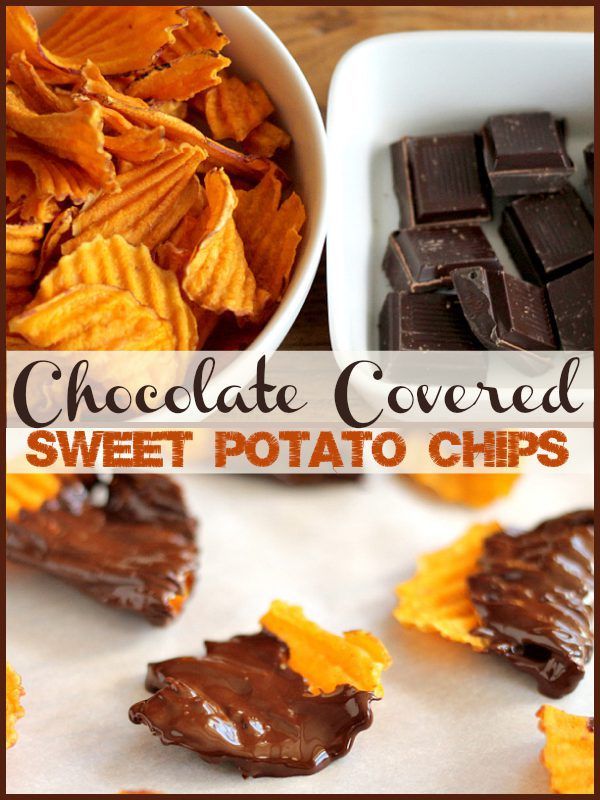 Chocolate Covered Sweet Potato Chips