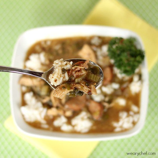 The Best Chicken and Sausage Gumbo #cajun