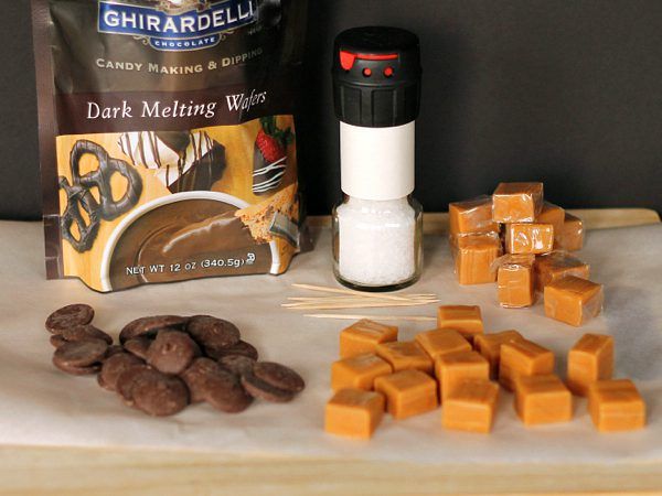 Homemade Salted Caramels and Valentine's Cookies #BakeWithGhirardelli #sponsored