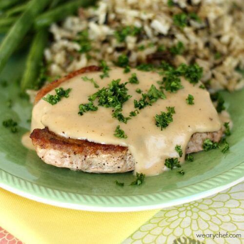 Pork Chops with Apple Gravy