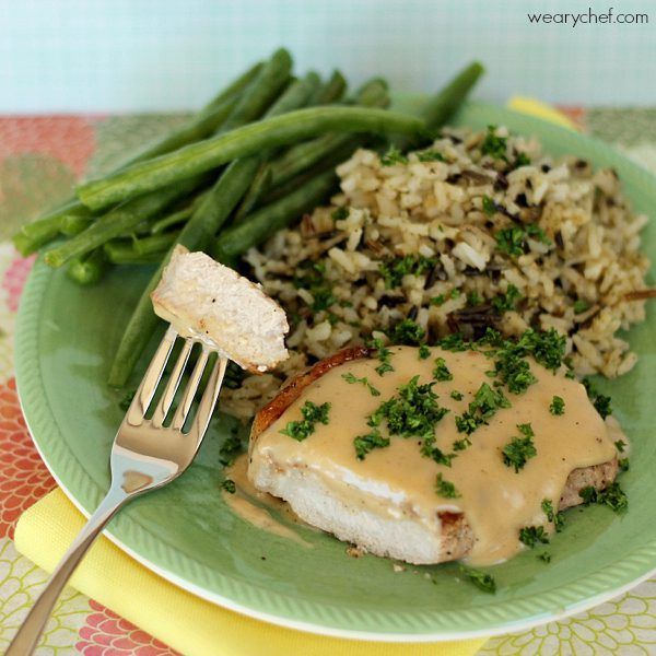 Pork Chops with Apple Gravy