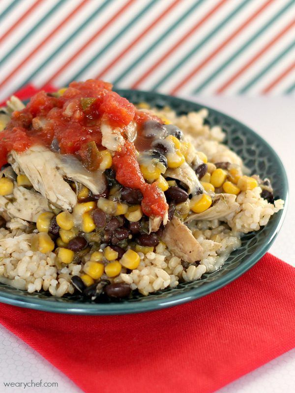 5-Ingredient Southwest Chicken Rice Bowls: An easy dinner the whole family will love!