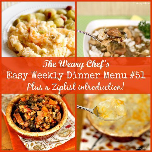 Easy Weekly Dinner Menu #51: Gumbo, Cheesy Potato Chowder, Baked Shrimp and Grits, Nachos with Sriracha Cheese Sauce, and lots more! #mealpanning