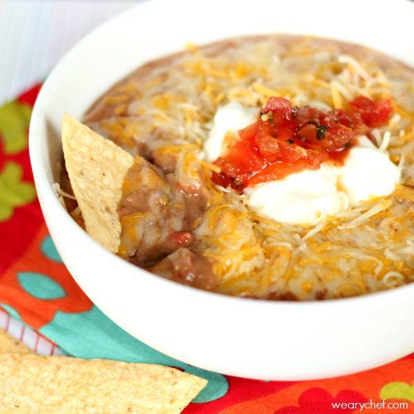 Crock Pot Bean Dip {Prepped in 5 Minutes!}