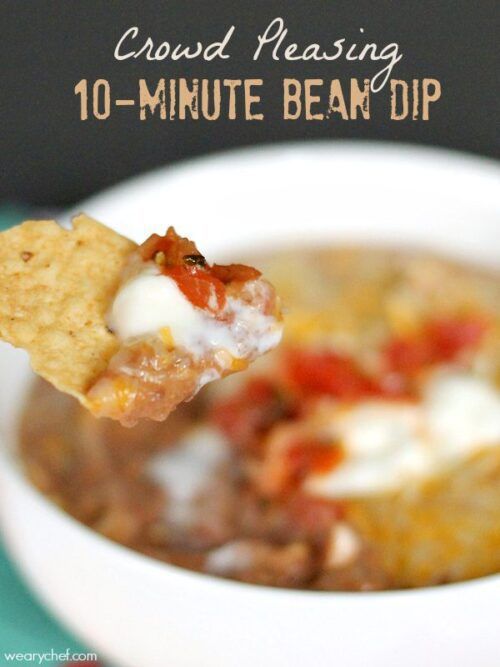 10-minute bean dip