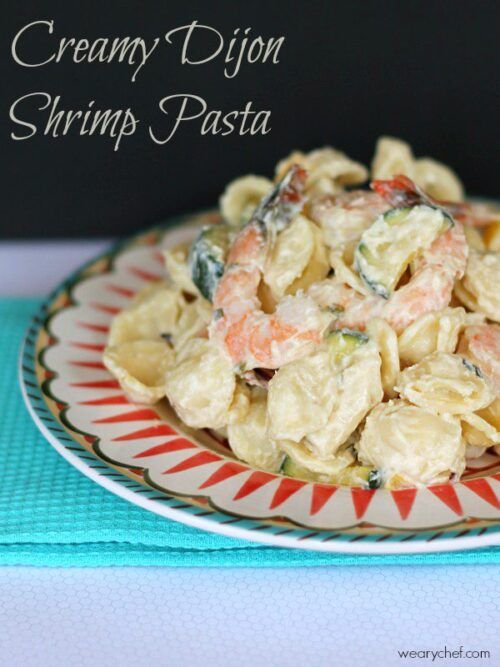 Creamy Dijon Shrimp Pasta