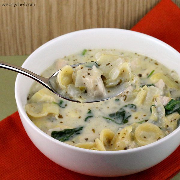 Creamy Pesto Chicken Soup