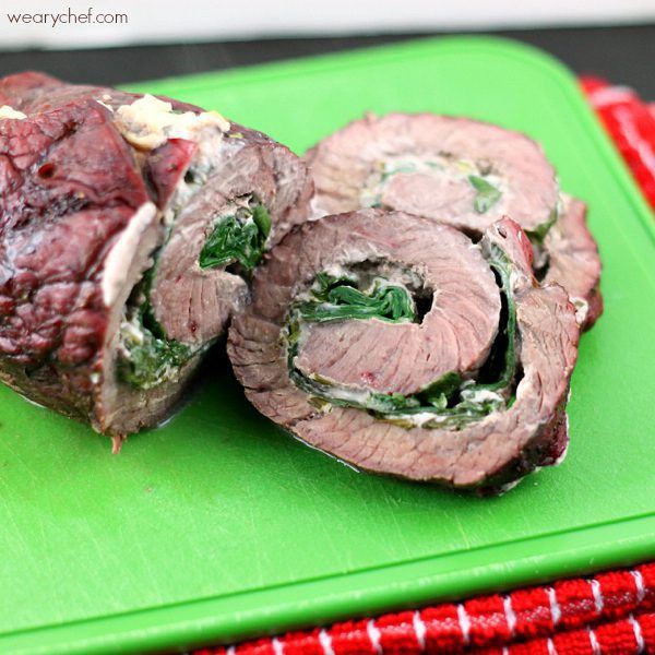 Easy Pinwheel Steaks with Spinach and Cream Cheese