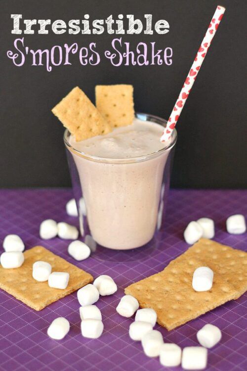 Irresistible S'mores Milkshake #TruMoo #sponsored