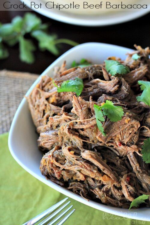 Crock Pot Chipotle Beef Barbacoa by Joyful Healthy Eats