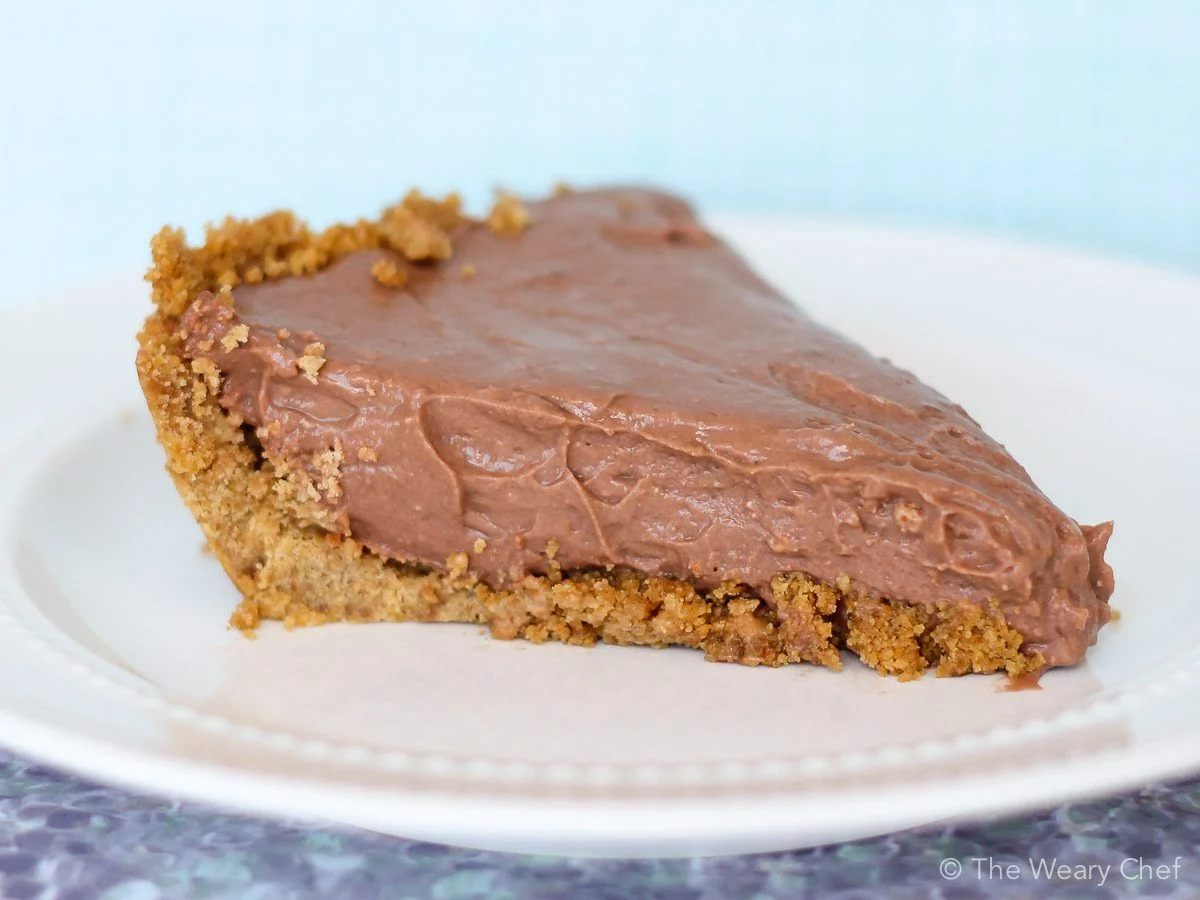 CHOCOLATE CHEESCAKE PUDDING PIE - NO-BAKE CHEESECAKE