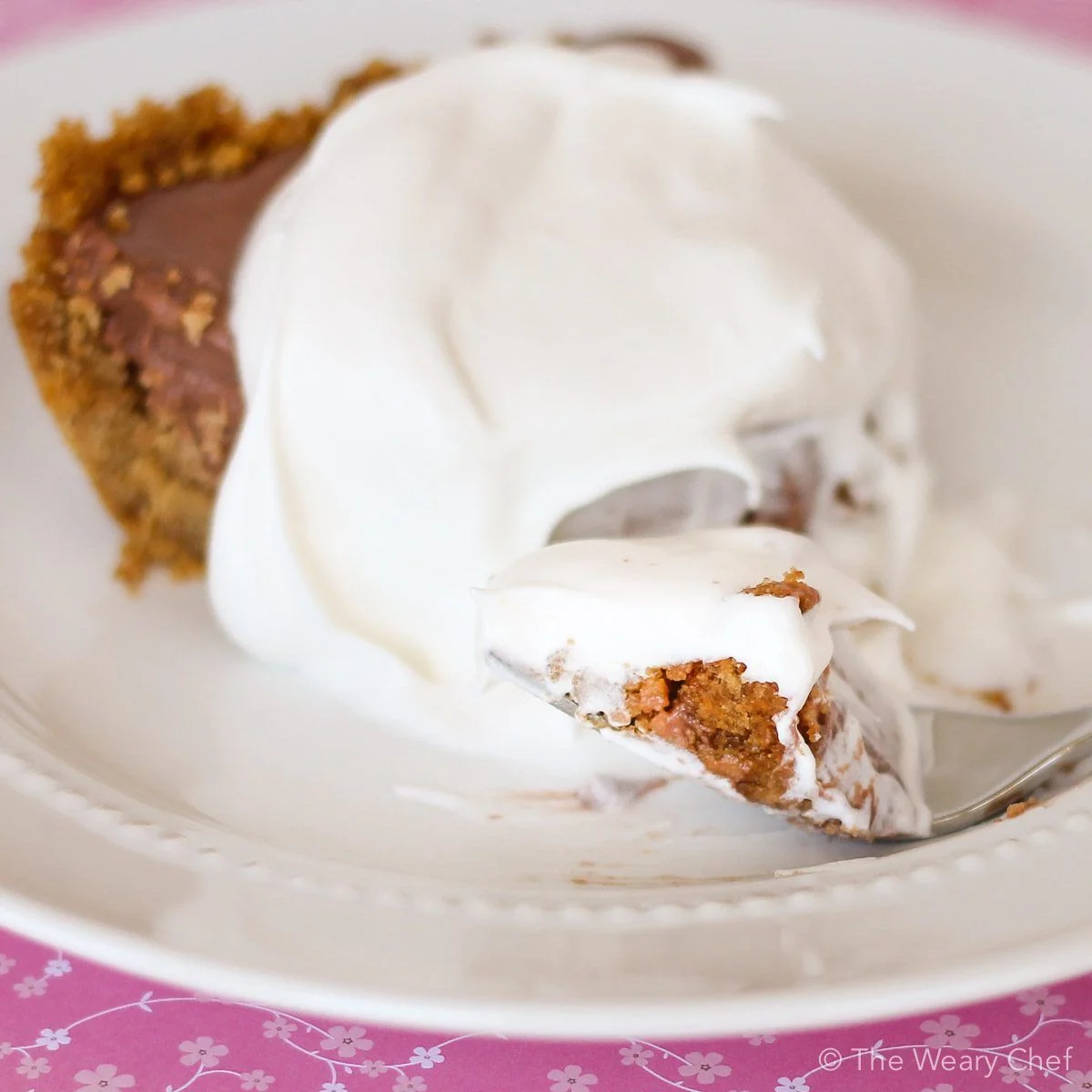 Easy Chocolate Pie Recipe with Pudding and Cream Cheese The Weary Chef