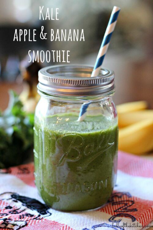 Kale Apple Banana Smoothie | Belle of the Kitchen