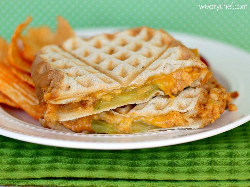 Spicy Tuna Melts: Make these tasty sandwiches in your waffle iron, panin press, or skillet! #sandwich #HiddenValleyIt