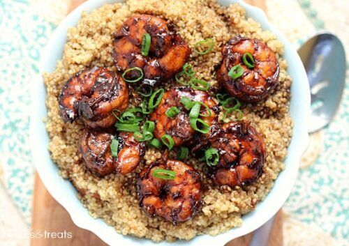 Zesty Sriracha Shrimp and Quinoa | Julie's Eats and Treats