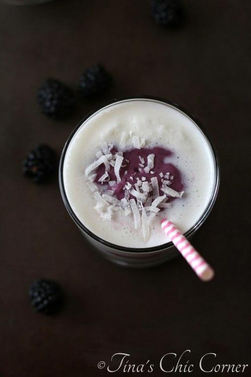 Blackberry Coconut Smoothie | Tina's Chic Corner