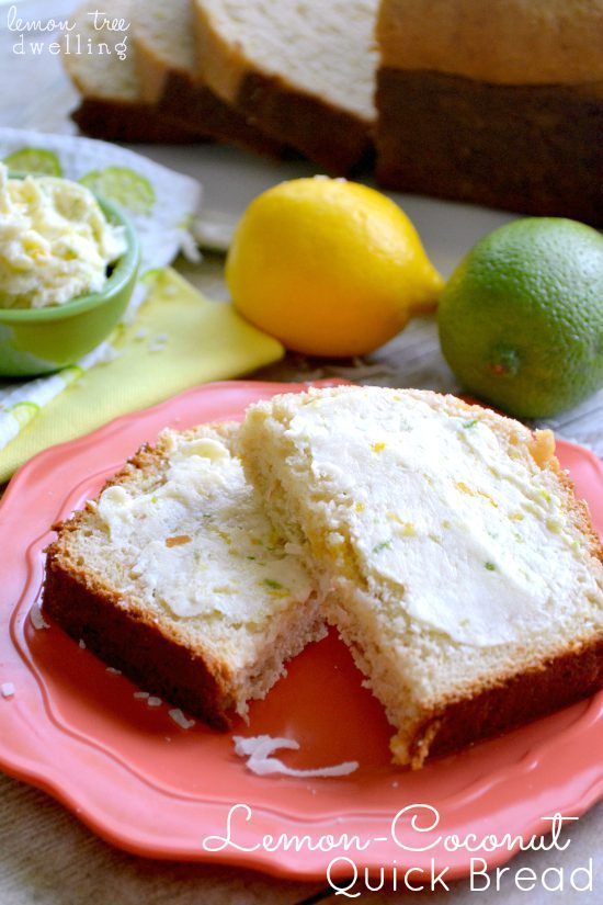 Lemon Coconut Quick Bread with Citrus Honey Butter | Lemon Tree Dwelling
